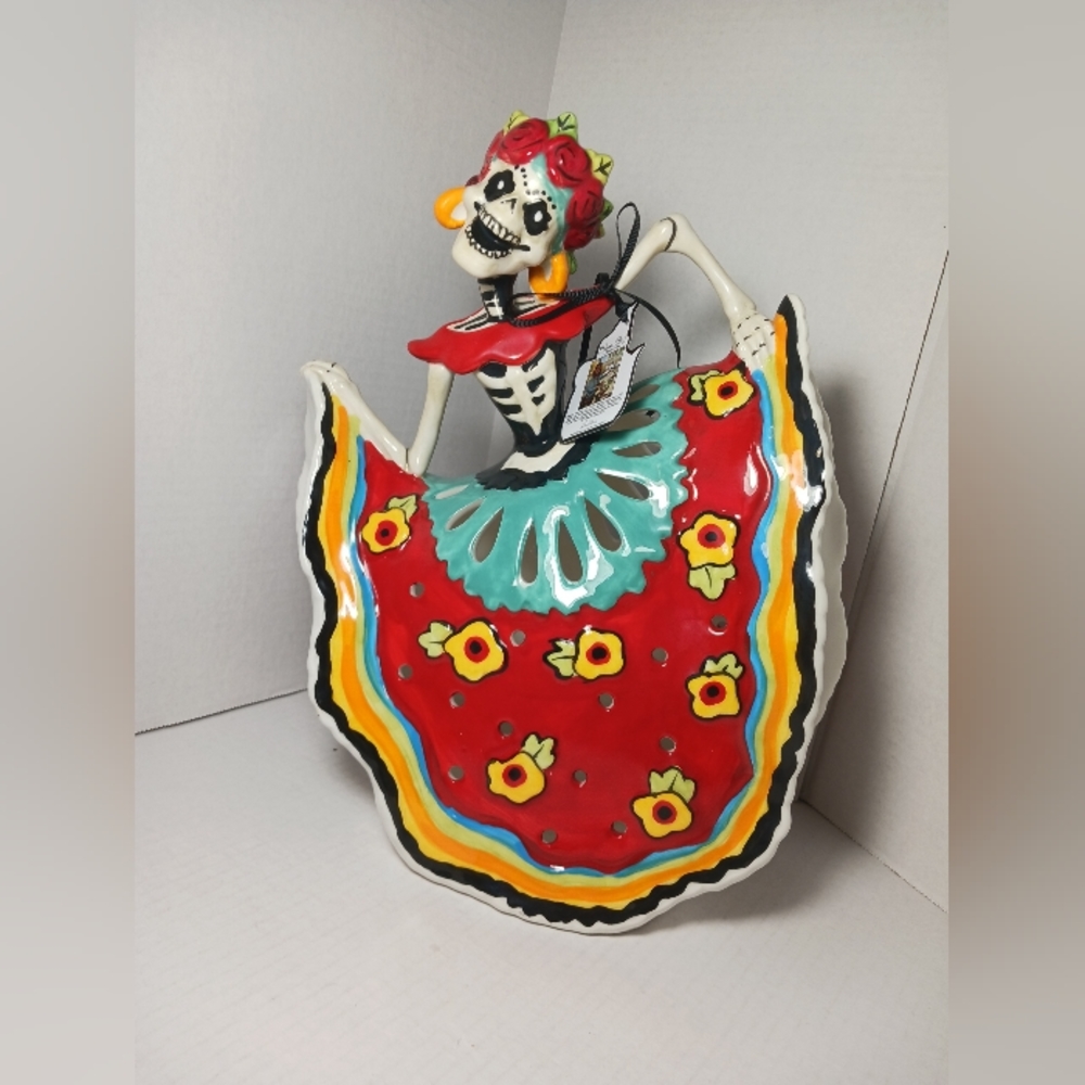 Blue Sky Clayworks Halloween Catrina Day Of The Dead Skeleton Heather Goldminc